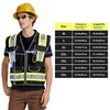 AYKRM black Heavy Woven High Vis Reflective work security construction