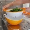 Colander and colanders for Vegetables, 26 cm in Diameter, Purple,