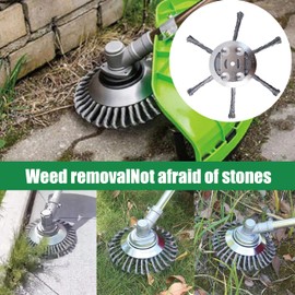 TFNBR 6 Inch Premium Indestructible Trimmer Head | Replaceable Blades for Weed Trimmer & Weed Eater | Heavy Duty Nylon Line Head for Garden, Yard Lawn - Easy Install, Anti-Wrap Design