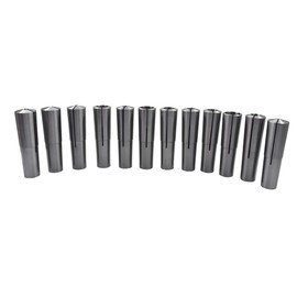 LiGuVCY Morse Taper Collet Kit MT3 Taper Collet 1/8-3/4 Inch Tail Wire 3/8 Inch-16 for Turning 12 Pieces