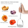 Heavy Duty Mashed Potatoe Masher, Stainless Steel Professional, 34 cm