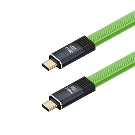WITRN 8-inch Short USB C Cable, 20Gbps USB4 Cable Compatible with Thunderbolt 4/3 Interface, USB C to USB C Cable Supports 8K Display (Green)