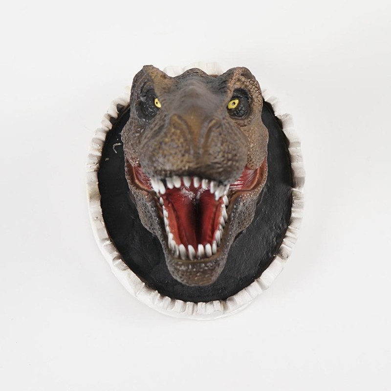 Rex Dinosaur Wall Decoration Funny Personality Wall Mounted Head Statue