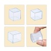 Flyshop 12 x Clear PVC Chair Leg Caps Scratch Resistant
