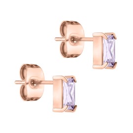 Tamaris Women's Stainless Steel Stud Earrings, Stainless Steel, Cubic Zirconia