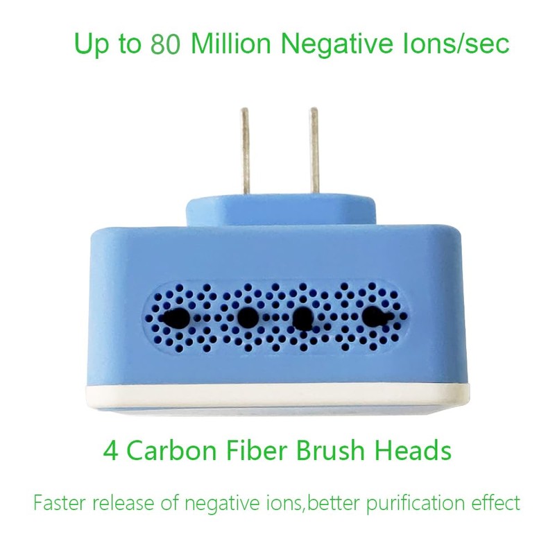 HAPHID Air Ionizer Plug In, Ionizer Air Purifier Ion Generator【Upgraded】with
