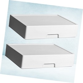 Zerodeko Drawer Storage Box Set Plastic with Labels Organizers and Storage for Home Office