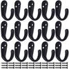 IBosins 15PCS Coat Hooks Wall Mounted Single Prong Robe Hook