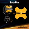 3.5 Inch Amber Light Covers 4PCS Off-Road Light Cover Yellow
