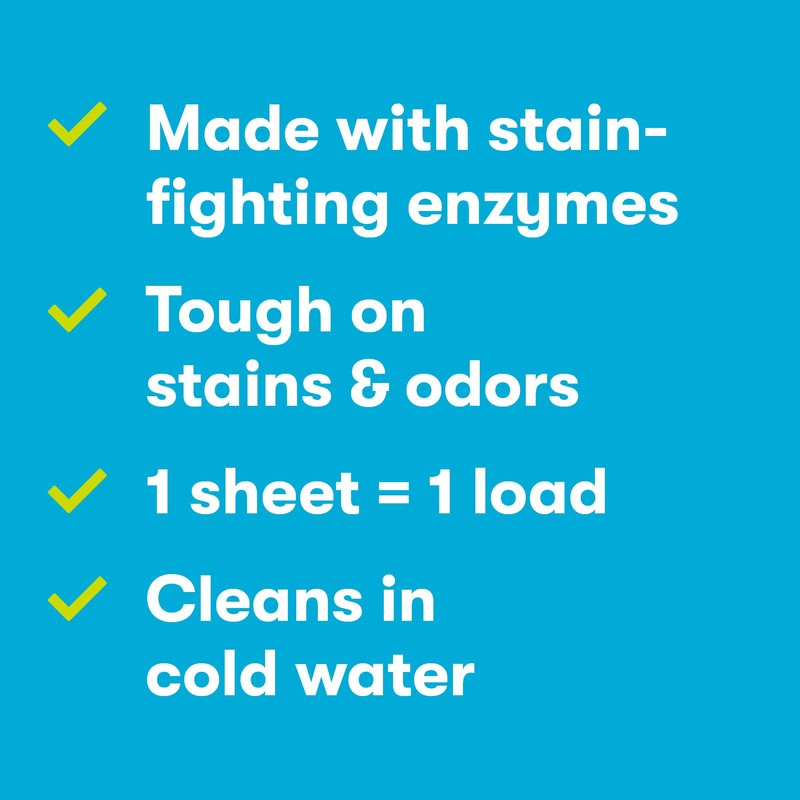ECOS Laundry Detergent Sheets Vegan, No Plastic Jug, No Mess