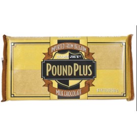 TRADER JOE'S POUND BELGIUM MILK CHOCOLATE (2 HUGE PACKS) 7,6 0Z (500 g)Exp 08/26