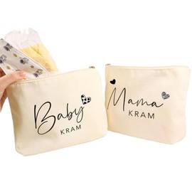 Pack of 2 Gifts for Expectant Mother Gift for Birth Baby Junk Gift for Expectant Mum Gifts for Pregnant Mother Bag with Zip Baby Shower Gifts for Mum