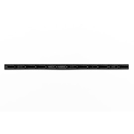 PEC Tools Flexible 12“ 3R Stainless Steel Ruler, High Contrast Machinist's Ruler, White on Black with 1/32”, 1/64“, 1/10” and 1/50” Markings, Made in USA