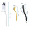 ONEKEYI 10Pcs Crevice Cleaning Brush Set with Scraper, Hard Bristle