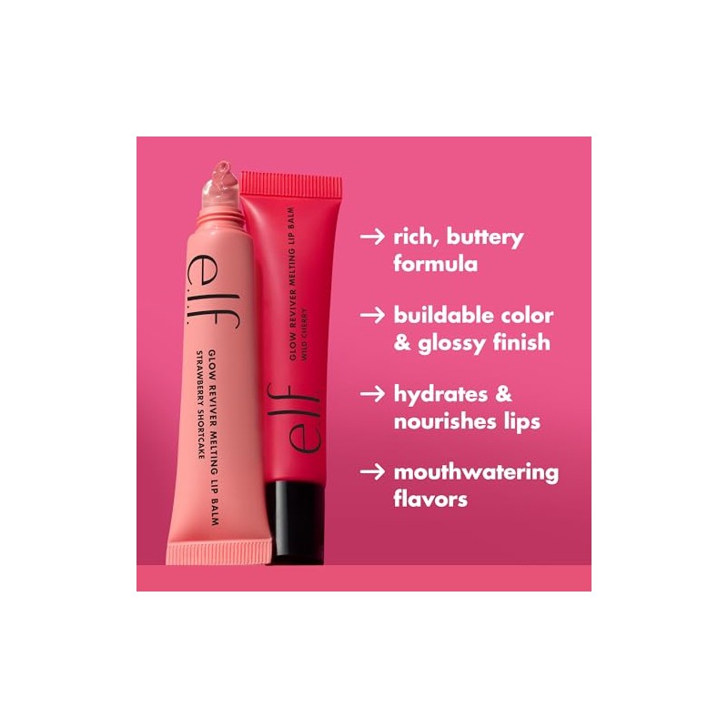 e.l.f. Bálsamo con color Glow Reviver Melting Lip Balm Peach