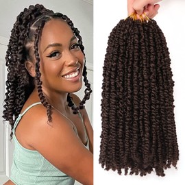 Passion Twist Hair Crochet Braids Hair Synthetic Hair for Braiding Braiding Hair Braids Extensions Fake Hair Extension Braid (30.4 cm (Pack of 8), #4