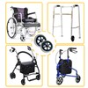 A pair of 8-Inch Solid Replacement Wheels Anti-Slip Front Wheels