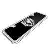 Dodge Ram Black and Chrome Plastic License Plate Frame -