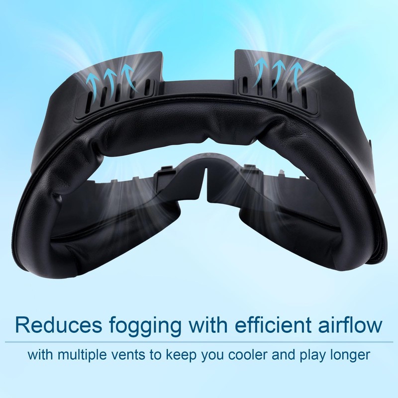 Facial Interface for Meta/Oculus Quest 3, Sweat-Proof Breathable Cooling Face