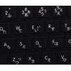 Apple Japanese Hiragana Non-Transparent Keyboard Labels Layout Black OR White