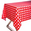 Jomnvo Disposable Tablecloth Christmas Table Cover Disposable Christmas Plastic Tablecloth