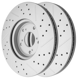 ACB ZONE Disc Brake Rotor Front Drilled and Slotted Vented Rotors for Honda Accord 2018 2019 2020 2021 2022, Civic Si 2022