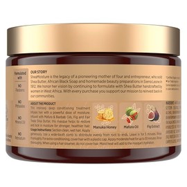 SHEA MOISTURE - Mascarilla hidratante intensiva para el cabello con miel de manuka y aceite de marfura, 12 onzas