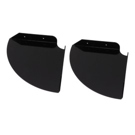 Corner Shelf, Preventing Breakage Floating Corner Shelves Stylish Large Space Wall Mount 2pcs for Displaying Books for Bedrooms (Black)