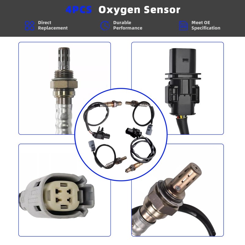 A-tnewb 4PCS Oxygen O2 Sensor 4PCS Fit for 2011-2014 Ford