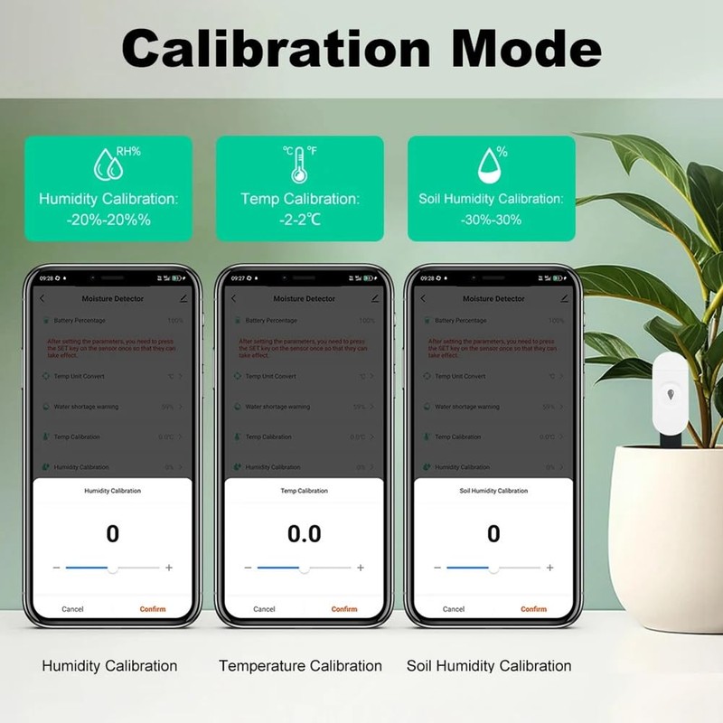 Nxyupv Zigbee Soil Moisture Sensor Garden Temperature Humidity Tester Automation