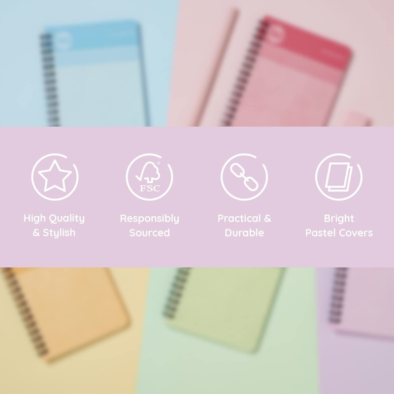 NU: Notebooks - Cloud Pastels Range - A4 Pink Notebook