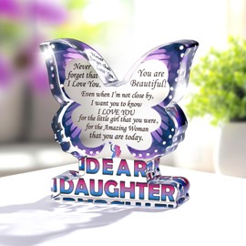Daughter Gifts from Mom Dad, Unique Daughter Birthday Gifts Mothers Day Gifts for Daughter, Inspirational Gifts I Love You Daughter Gifts Christmas Gifts for Daughter Decorative Signs Plaques