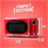 Nostalgia Retro Compact Countertop Microwave Oven - 0.7 Cu. Ft.
