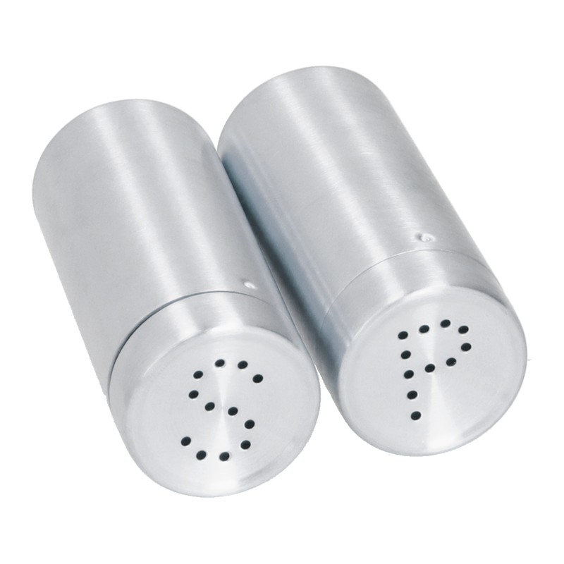 2pcs Spice Jar Stainless Steel Seasoning Bottle Salt and Pepper