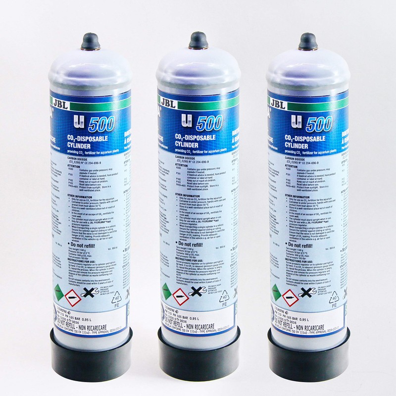 JBL ProFlora u500 2 (CO2 Vorratsflasche) 3 Stück