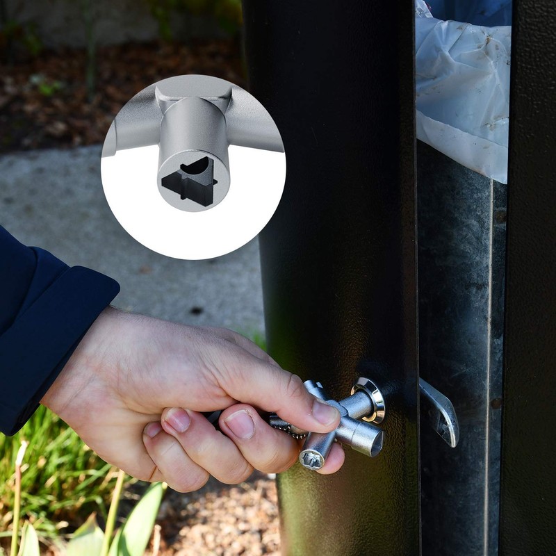 ABSINA Universal Key with 4 Profiles, Triangular Key, Square Key,