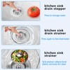 3-in-1 Kitchen Sink Drain Strainer Stopper, Upgraded Stainless Steel Sink