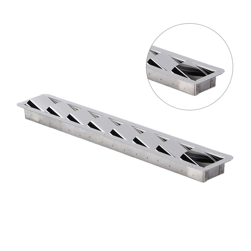 Marine Vent Grille Oblong Stainless Steel 8 Slots Grid Cover
