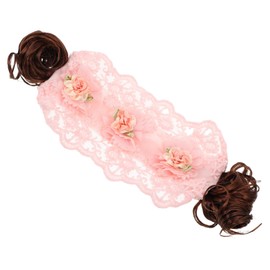 Outanaya Lace Flower Headband for Elastic Band Cute Floral Hair Accessories for Special Occasions and Everyday Wear for Photoshoots and Birthday Celebrations
