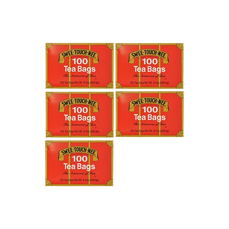 Swee-Touch-Nee Tea, Orange Pekoe and Pekoe Cut Black Tea, 100-Count