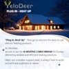 YeloDeer 1 PC Upgraded Thermostat Outlet for Greenhouse and Well House Heater YeloDeer, Auto On 38 F/Off 50 F for Heater Pond De-icers Farm RV
