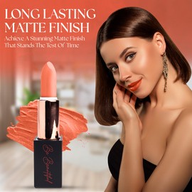 BE BEAUTIFUL EXTENSIONS lipstick provides smooth application, hydration and moisture to the lips with long lasting wear, non-sticky, glides on,provides maximum color organic shea butter coral