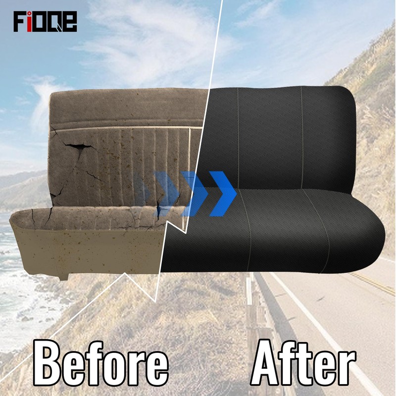 Fioqe Custom Fit Bench Seat Covers for Chevy 1973-1999 C/K