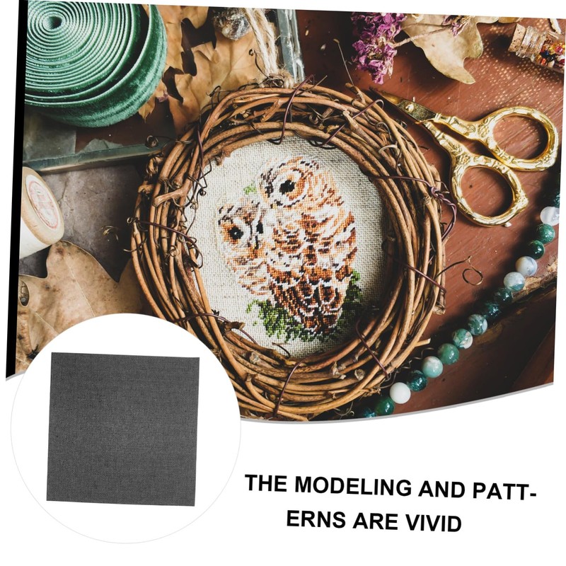 COHEALI 6pcs Cotton Embroidery Fabric Cross Stitch Cloth for DIY