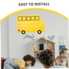 Operitacx Large Bus Shaped Alphabet Pocket Chart for Classroom Organization
