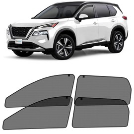 CLIM ART Magnetic Car Window Sunshade for Nissan Rogue 2021-2024, 4 Pc.Set, Side Glass Covers and Screen, Block Sun Rays Curtains, Window Shield Sun Shade for Baby in Cars, Camping accessories- MS0111