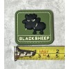 Unbranded Black Sheep 3D Tactical Morale PVC Patch, Blacksheep Rubber