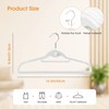 Velvet Clothing Hangers Slim Stackable Non-Slip White Suit Hanger Space