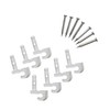 ClosetMaid 56610 Pre-Loaded Wall Clips, White 7-Pack