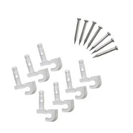 ClosetMaid 56610 Pre-Loaded Wall Clips, White 7-Pack
